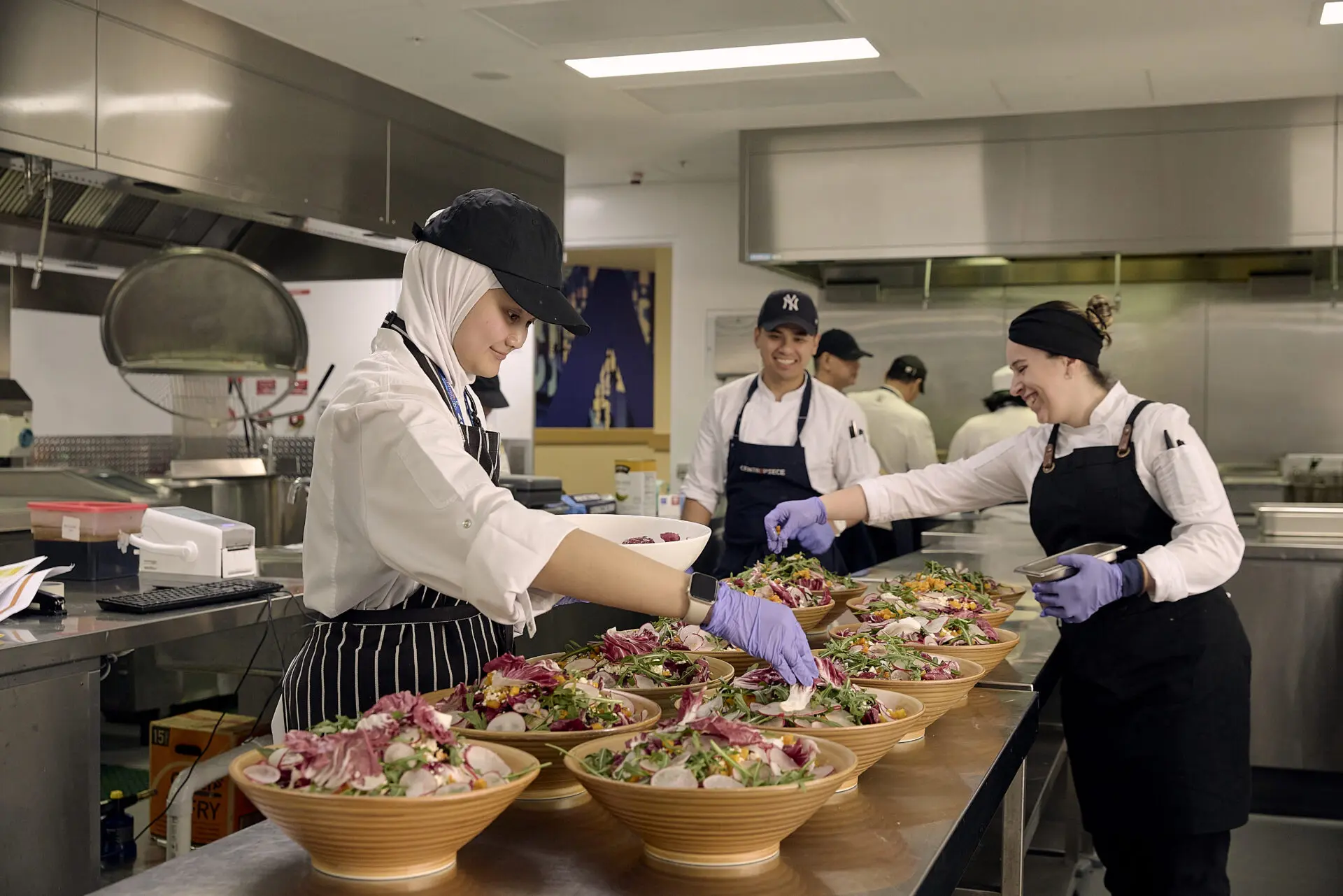 Levy team working in the kitchen - Food Waste